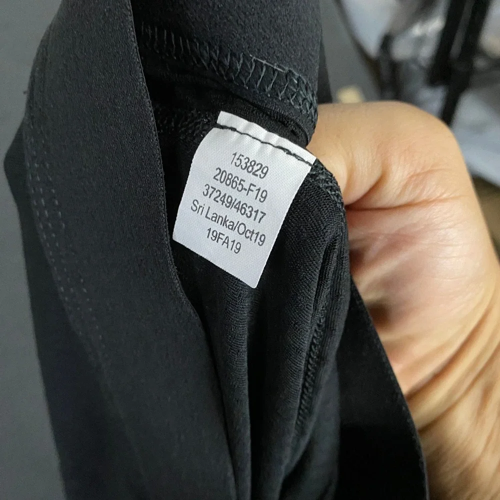 REI Co-op Leggings Mens Large Black Base Layer Thermal Cropped Layering